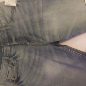 Aeropostle premium air denim slim cut off  mens jean shorts light wash 33w 9.5 l